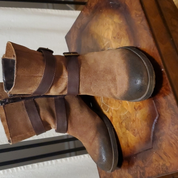 Naturalizer Brown Buckle Boots - Picture 2 of 13